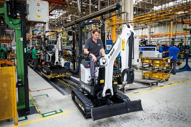 First Bobcat Electric Excavator Comes Off Production Line