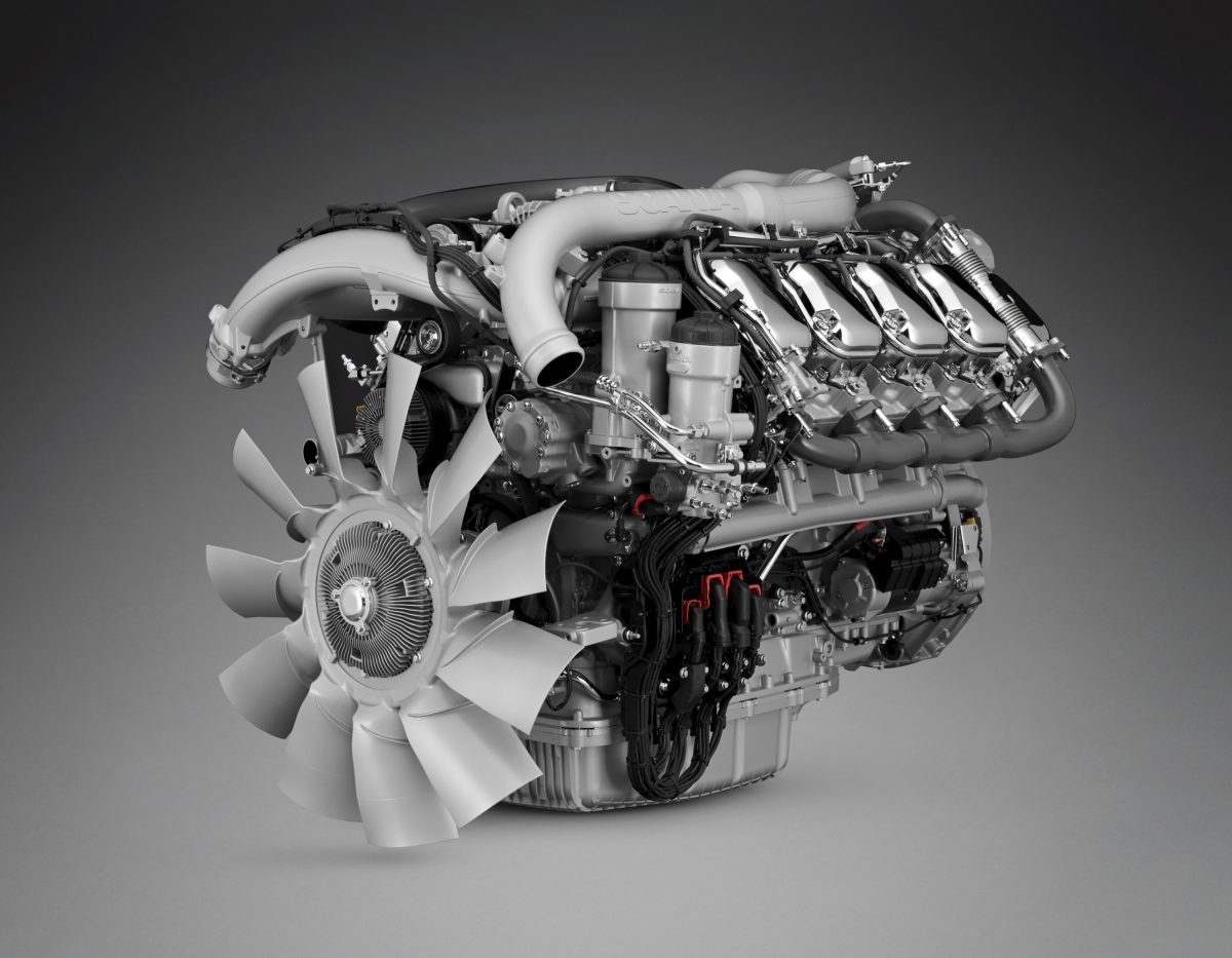 Scania offers up to 6% fuel savings with four new V8 engines and powertrains