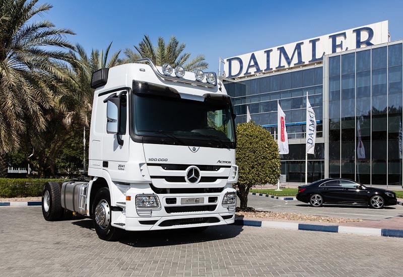 Daimler hands over 100,000th Actros in MENA region