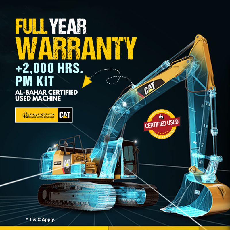 Al-Bahar offers full year warranty on certified used machines