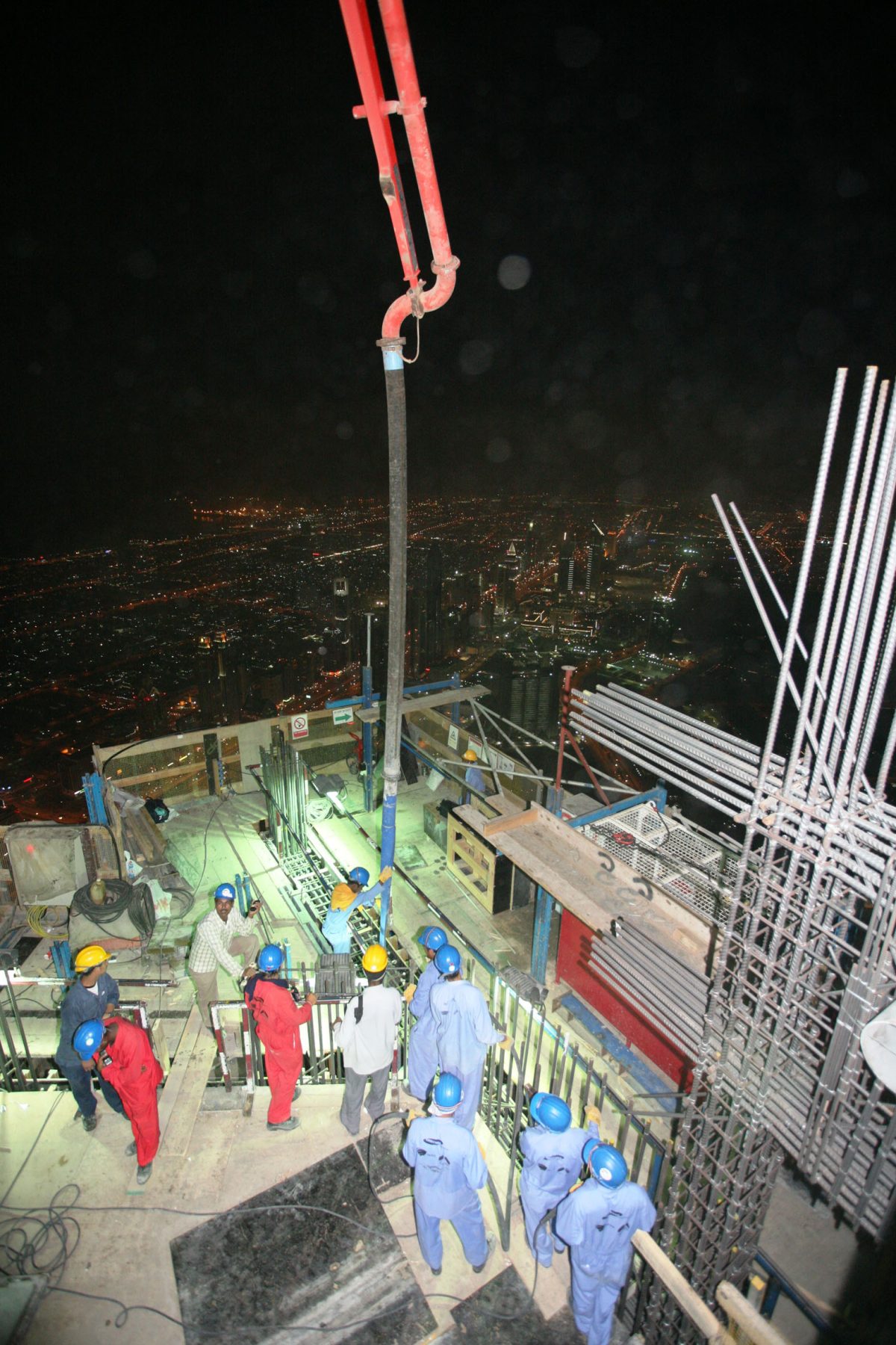 High-rise concrete pumping is about teamwork