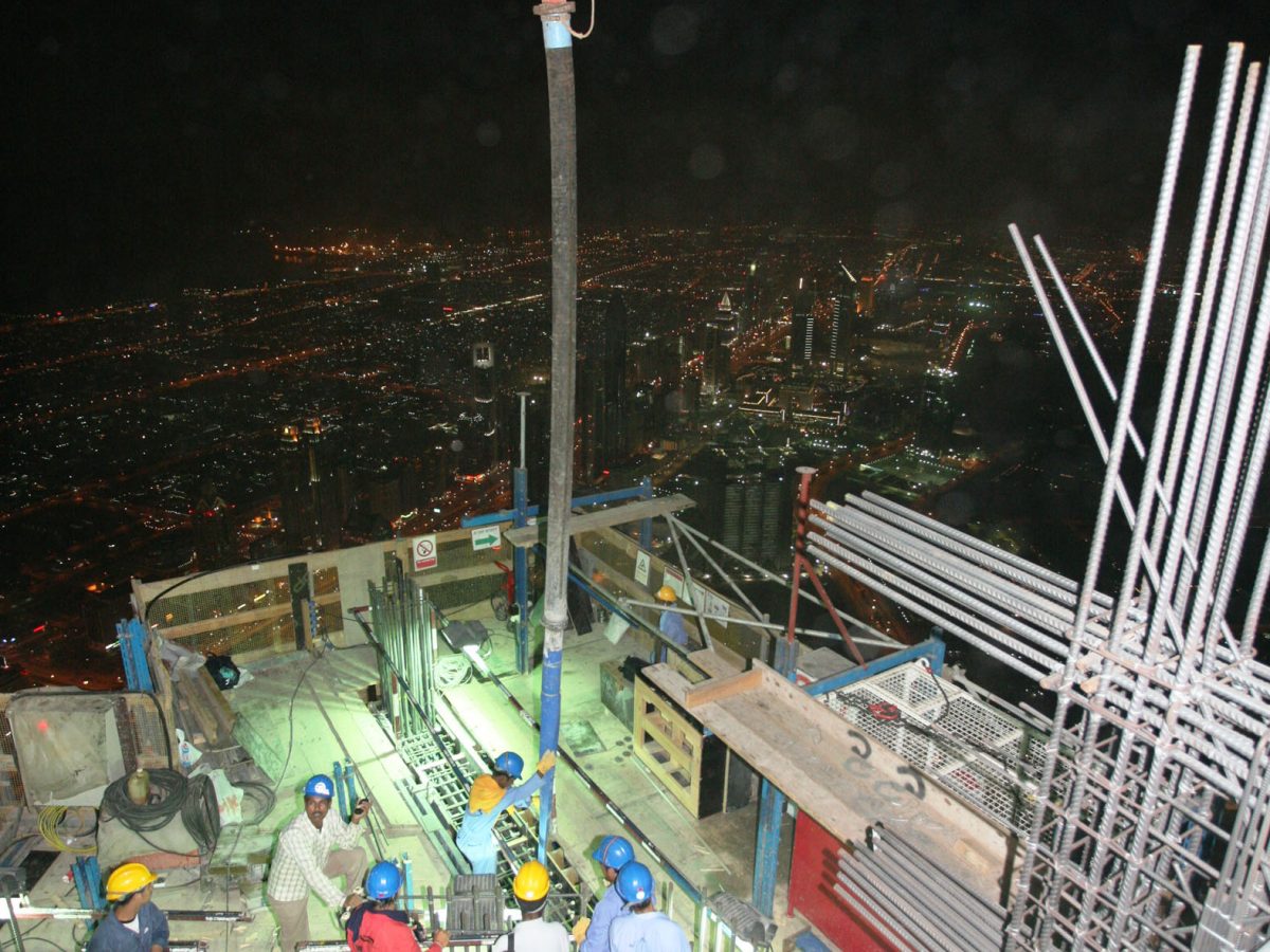 High-rise concrete pumping is about teamwork