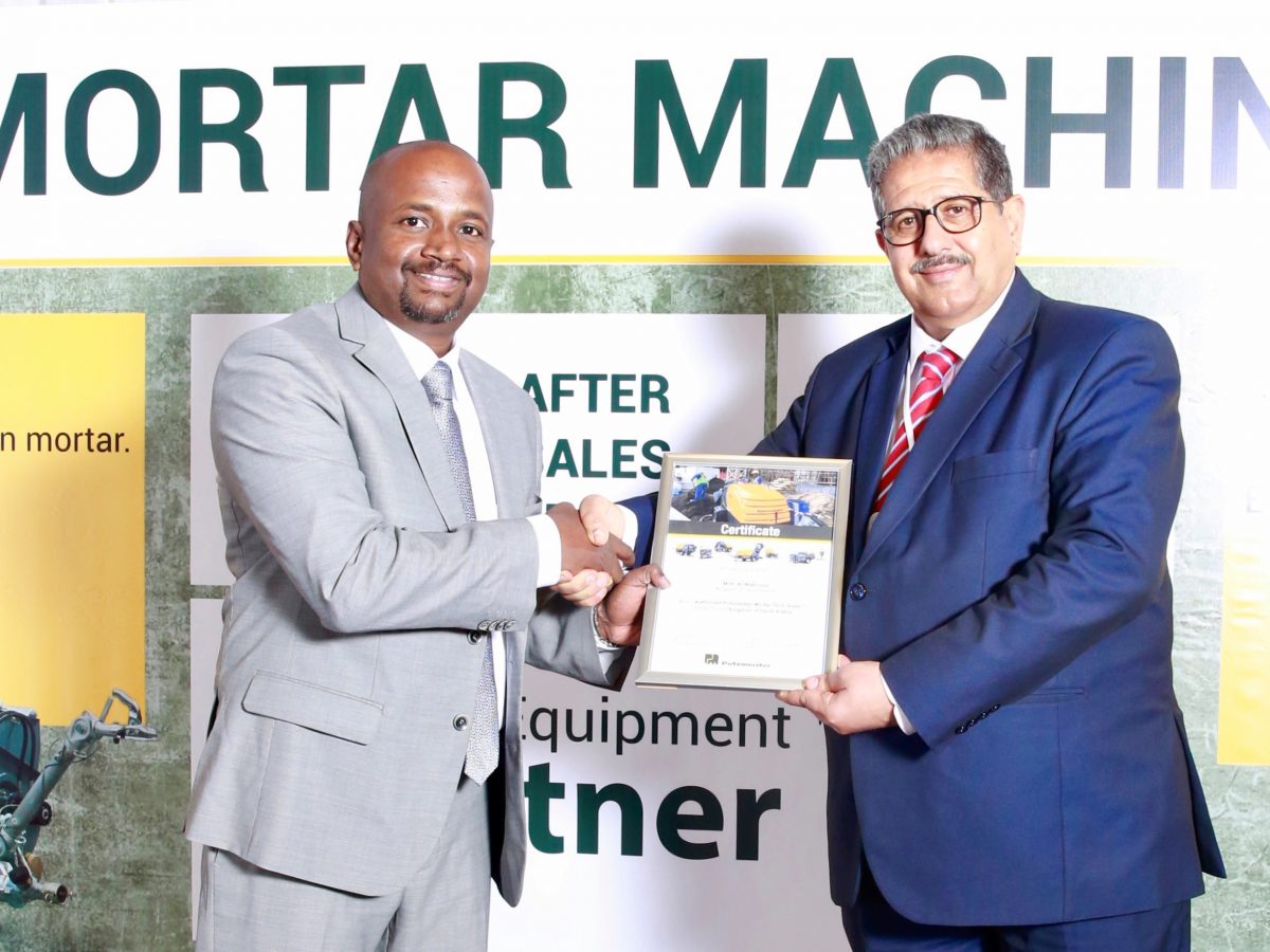 Hasan Mohamed Al Mahroos Trading Establishment appointed dealer of Putzmeister Mortar Technology in Saudi Arabia