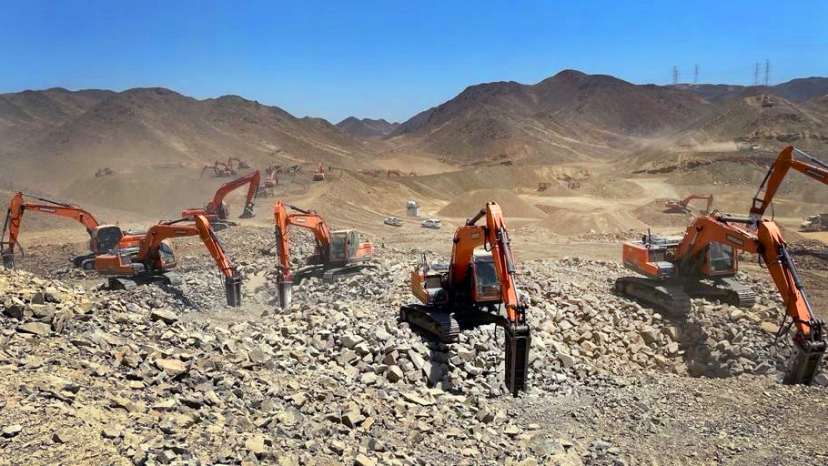 Doosan Infracore wins orders for 75 excavators from construction companies in Saudi Arabia