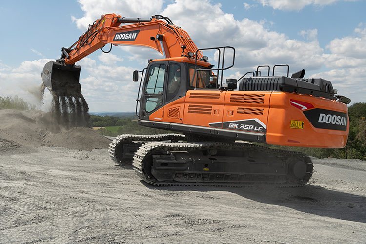 Doosan to launch DX350LC-7 Stage V compliant crawler excavator in October 2019