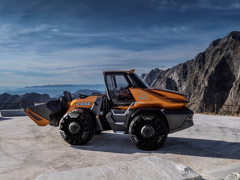 CASE Construction Equipment wins 2019 Good Design Award for its methane-powered wheel loader concept, ProjectTETRA