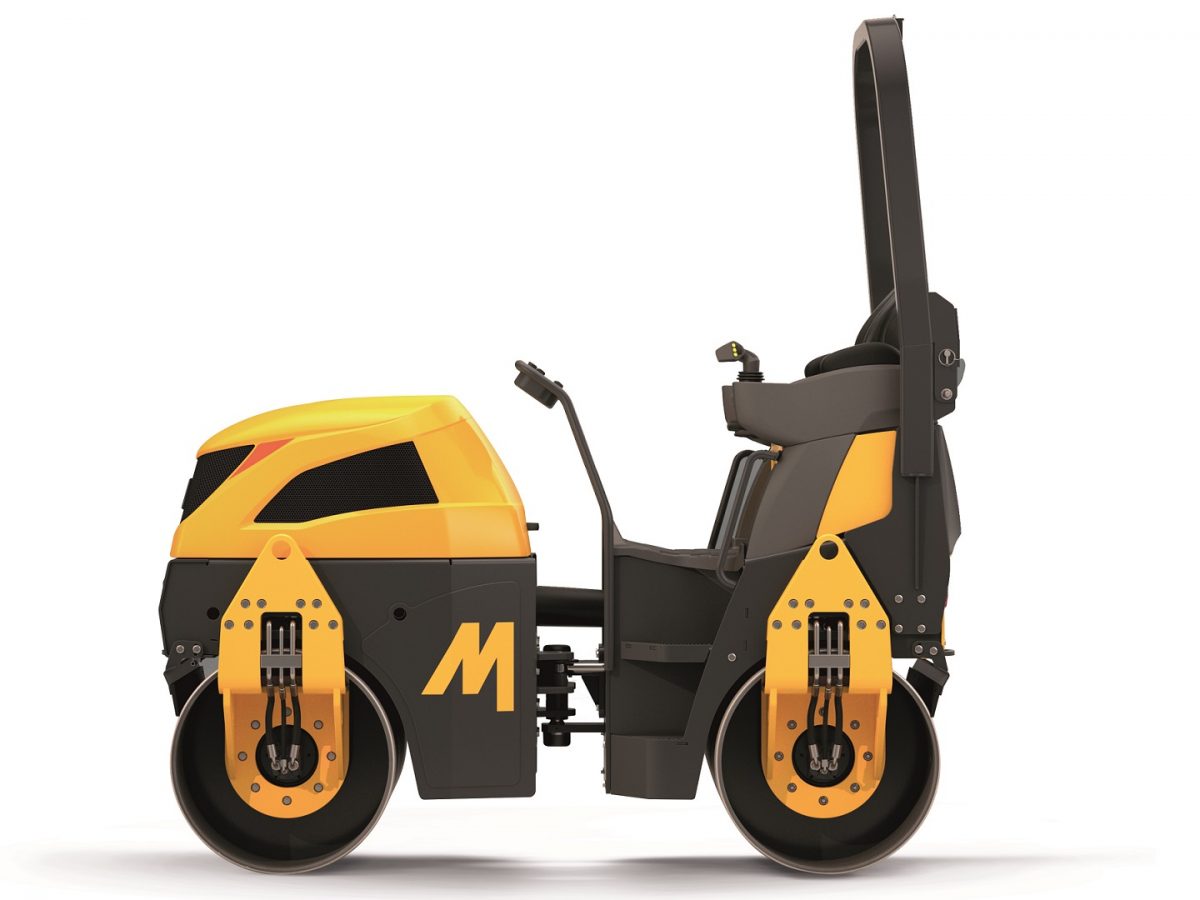 Video: Joystick replaces steering column on Mecalac compaction roller