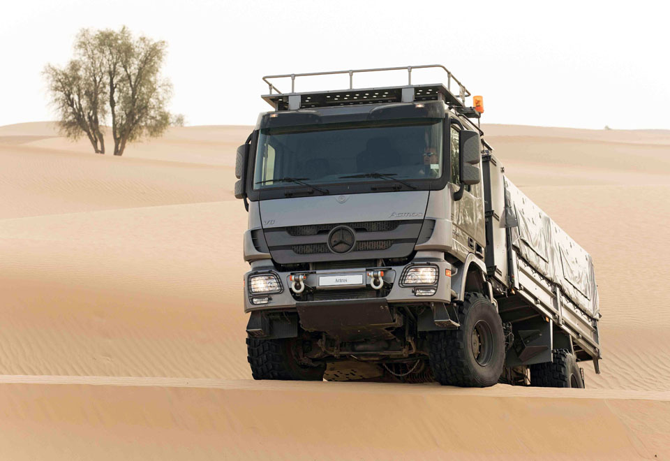 EMC inaugurates desert testing facility for Mercedes-Benz trucks