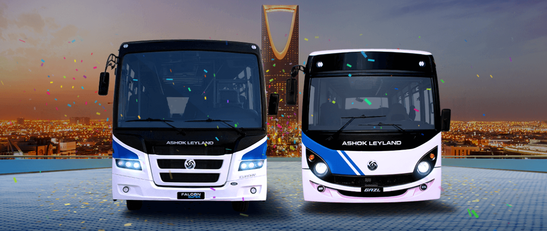 Ashok Leyland launches Falcon Super and Gazl buses in Saudi Arabia