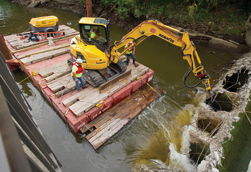 Underwater breaking for Atlas Copco attachments