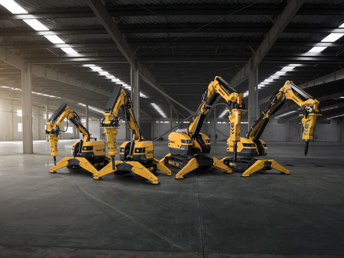 Brokk launches four demolition robots