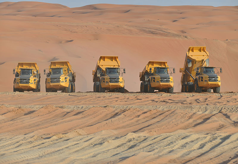 Site visit: KSA-Oman road build, Rub' al Khali