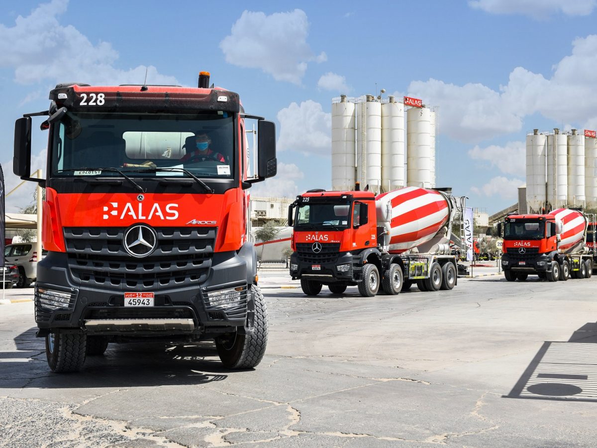 Pictures: Alas Emirates Ready Mix invests in 20 Mercedes-Benz Arocs mixer trucks