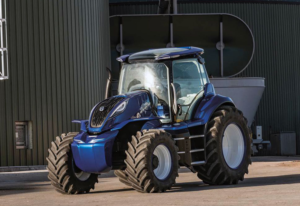 New Holland unveils biogas concept tractor