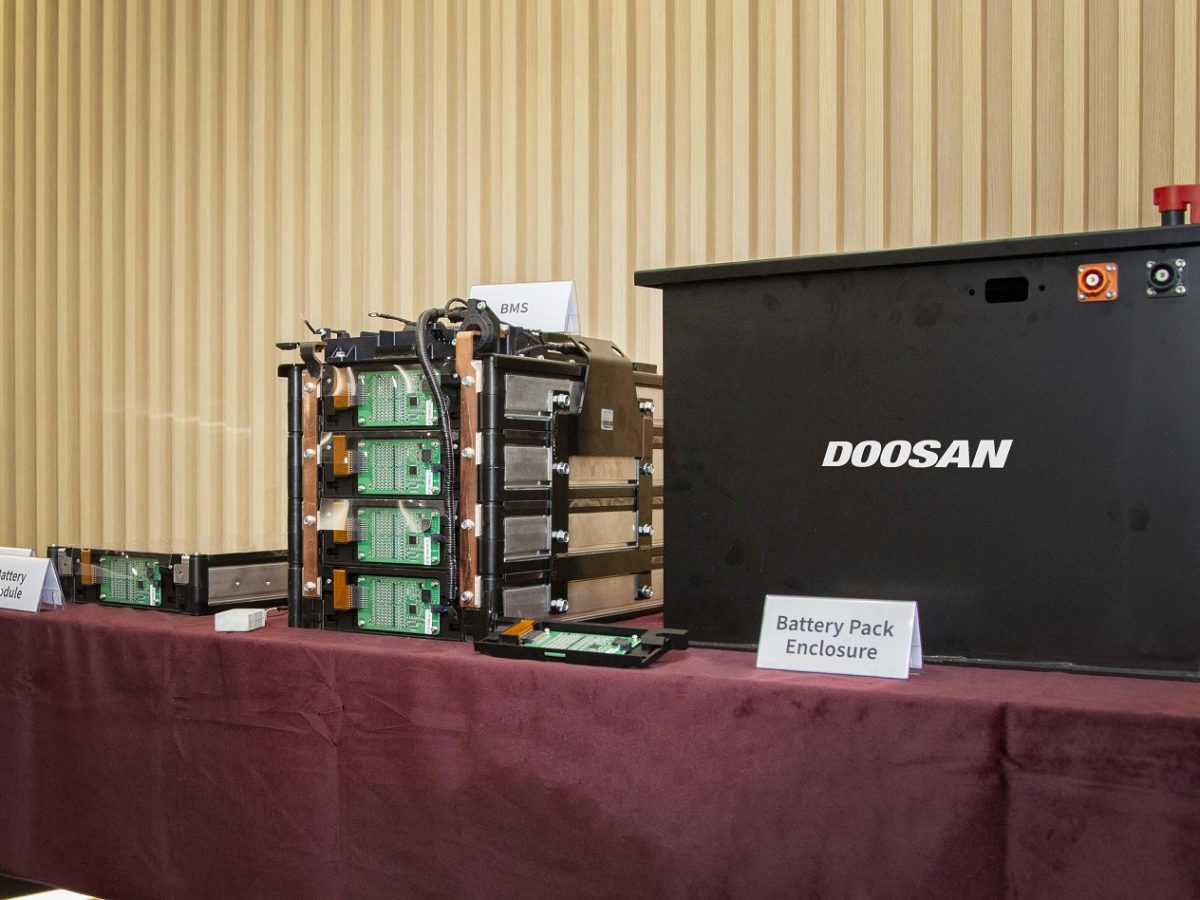 Doosan Infracore develops in-house battery pack prototype