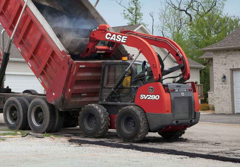 Case unveils limited edition red skidsteer loaders