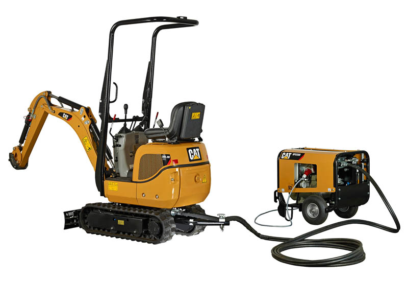 Cat debuts mini-excavator with portable hydraulics