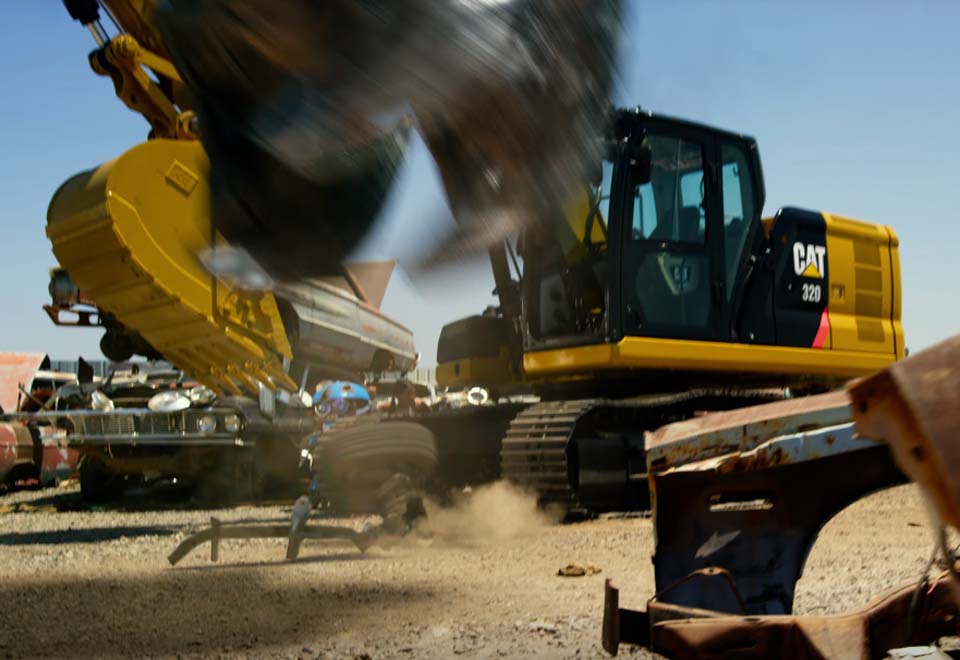 Caterpillar excavator appears in latest Transformers movie