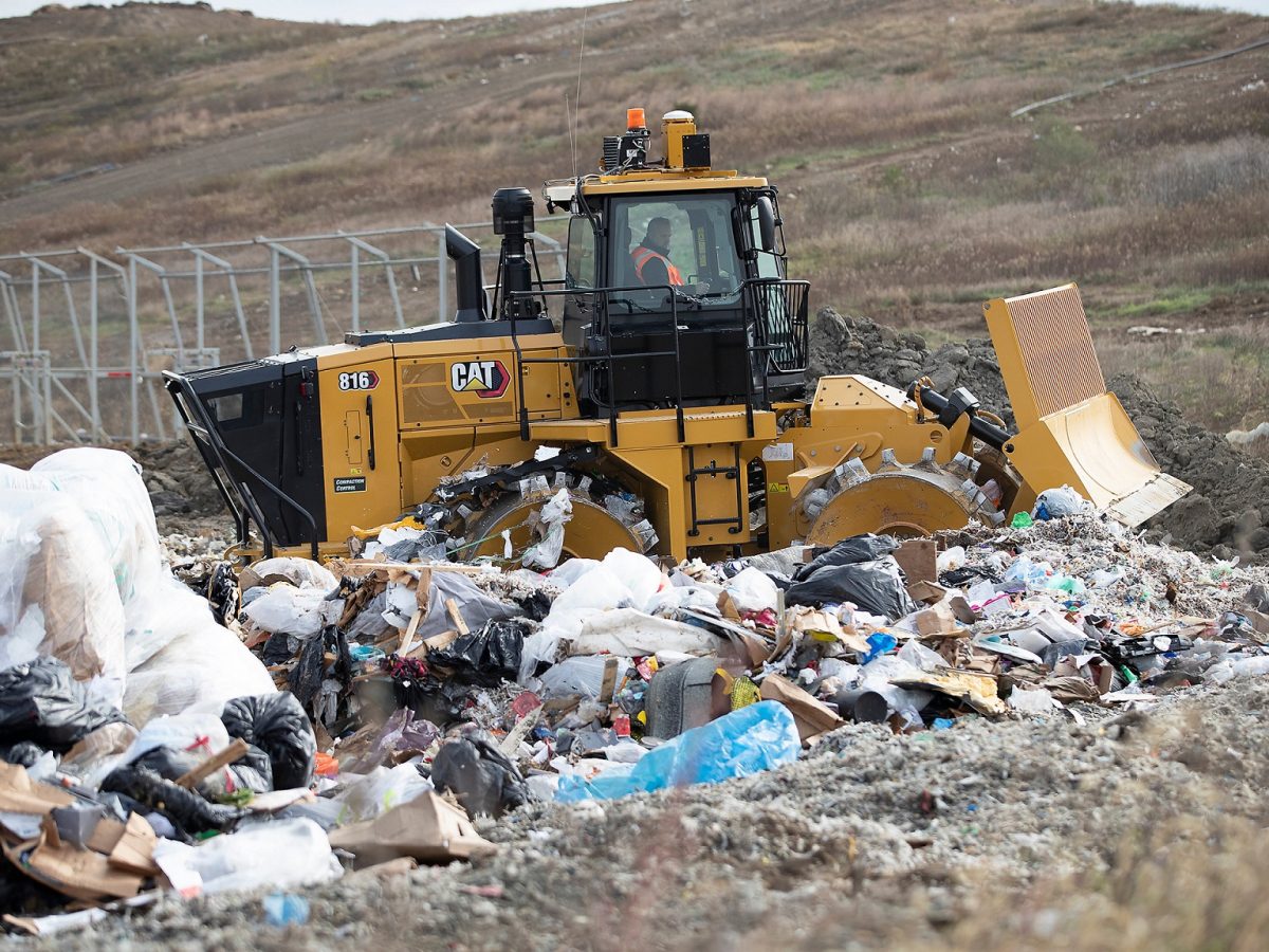 Pictures: The Cat 816 landfill compactor