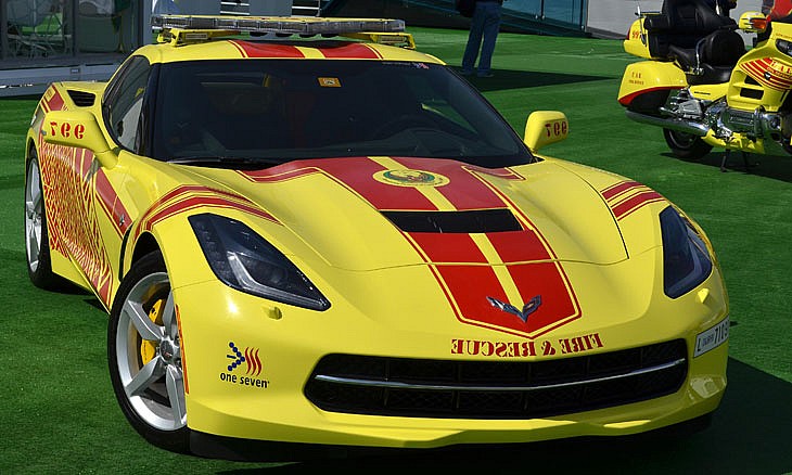 Dubai's 340kph Corvette fire engines eye Guinness