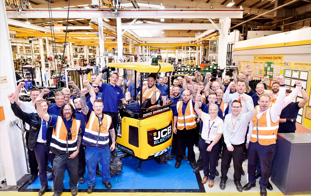 JCB delivers 50 units of its electric mini excavator