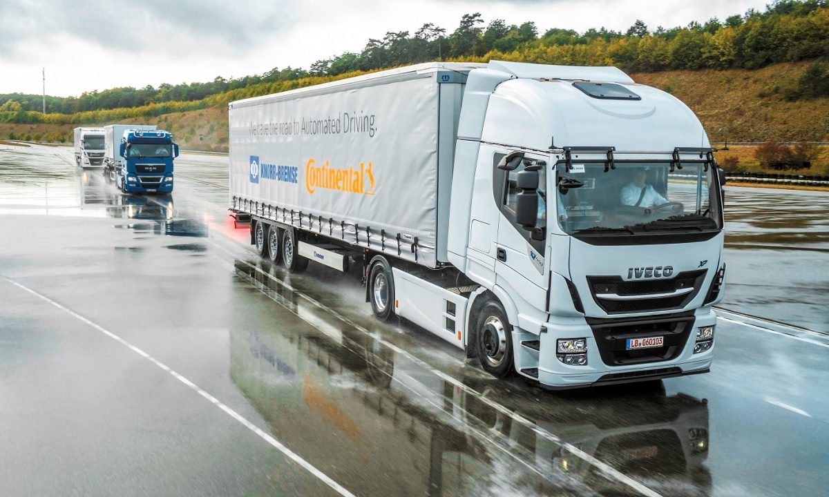 Continental and Knorr-Bremse develop Platooning Demonstrator