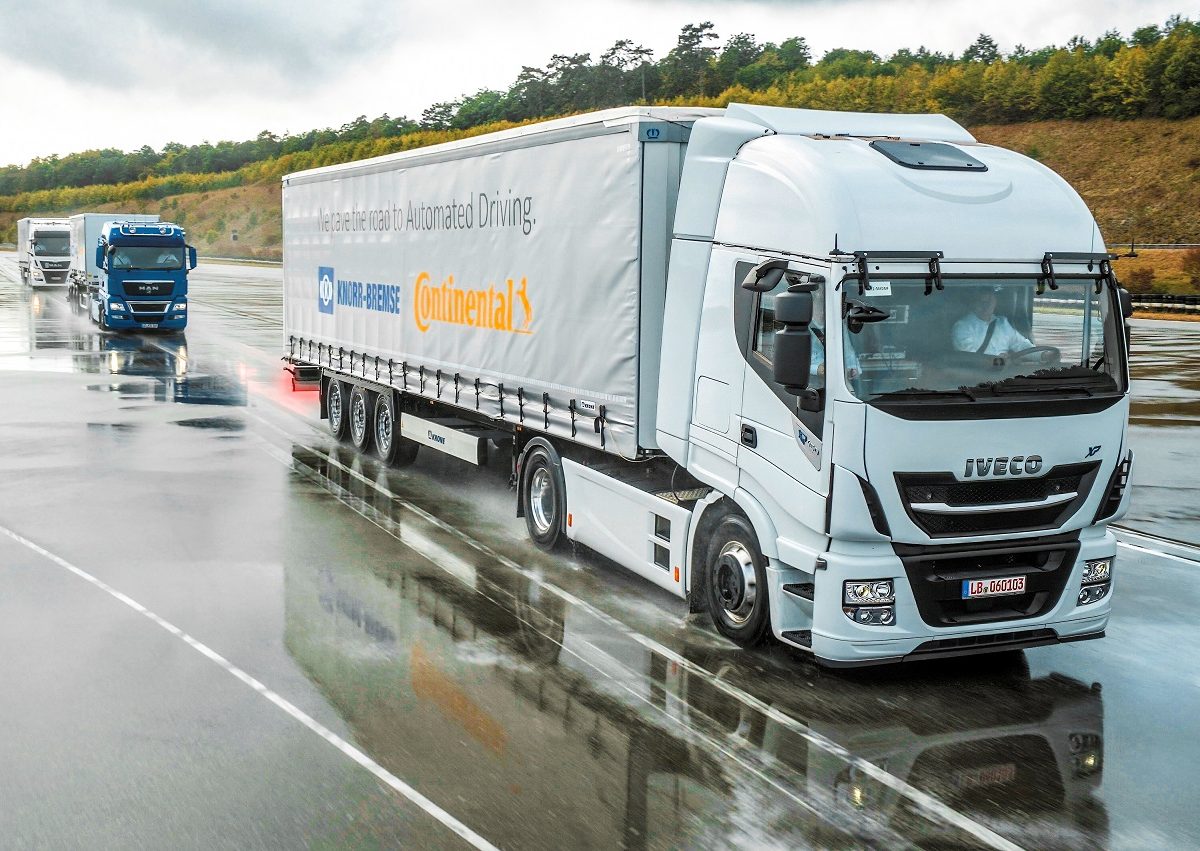 Continental and Knorr-Bremse develop Platooning Demonstrator