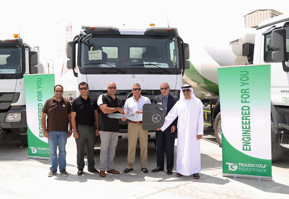 EMC delivers 50 Mercedes-Benz trucks to Transgulf Readymix