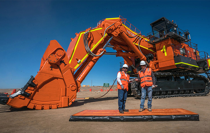 Mining company in Peru lowers carbon footprint with Hitachi's electric excavators