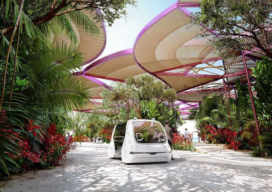 The Red Sea Project tourism development in Saudi Arabia aims for clean mobility using electric and hydrogen vehicles