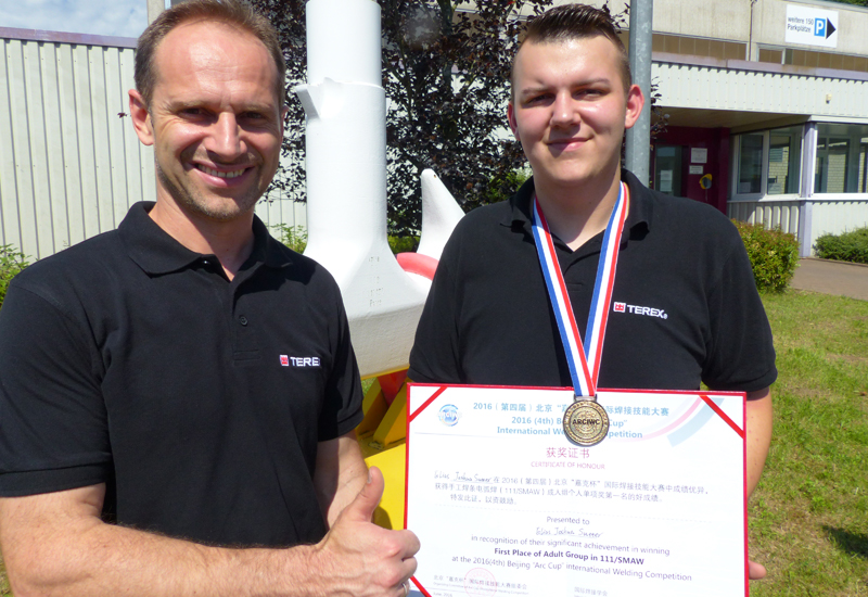 Terex apprentice named world welding champion