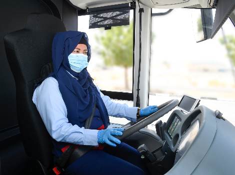 RTA Employing female bus drivers for the first time in the region, fulfilling principle of empowering women