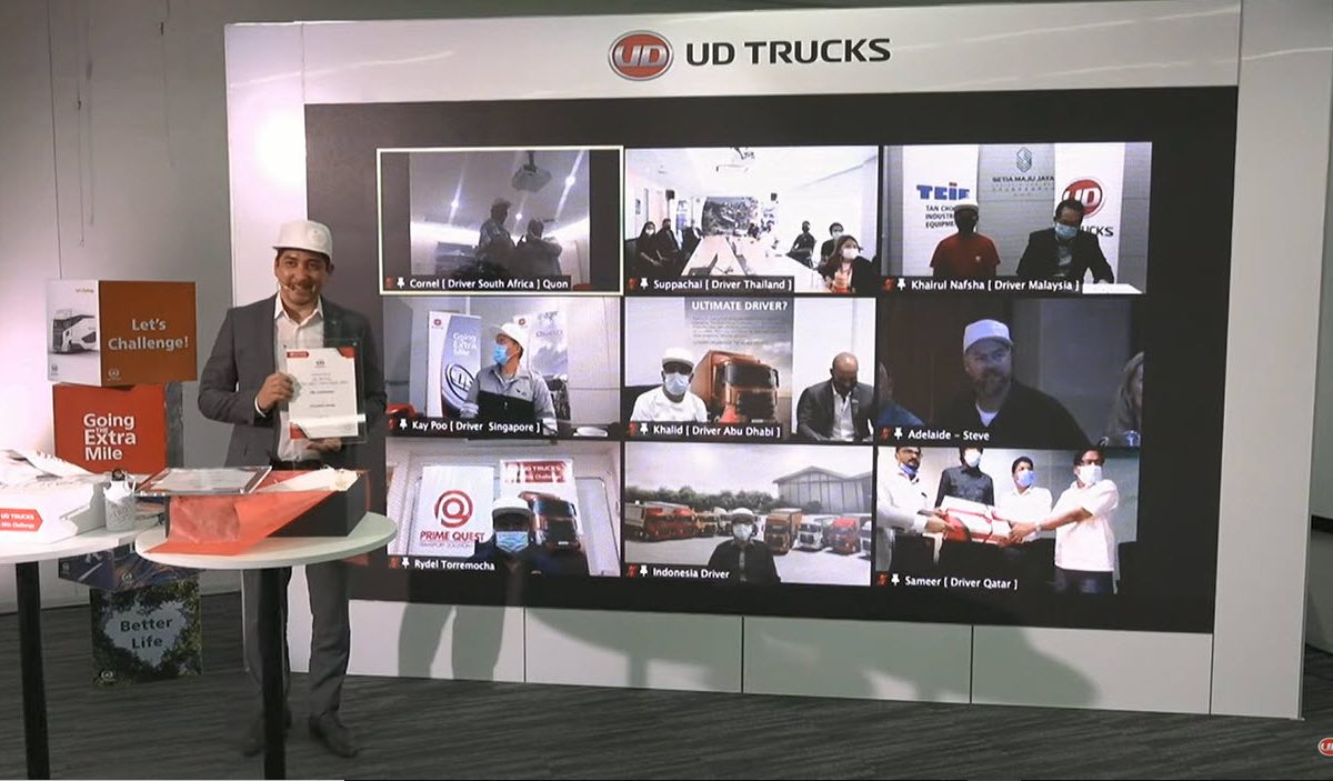 Drivers from UAE and Qatar among the ten winners of the UD Trucks’ 2020 Extra Mile Challenge