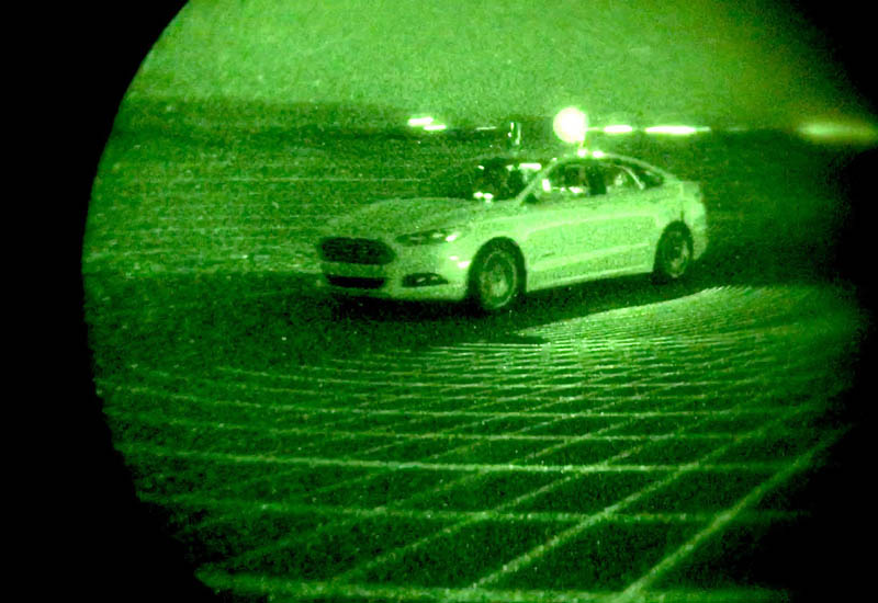 Ford research vehicles use LiDAR to drive at night