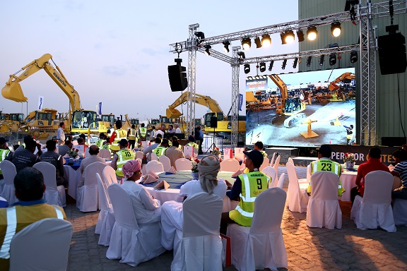 Komatsu excavator contest tests UAE operators’ control skills