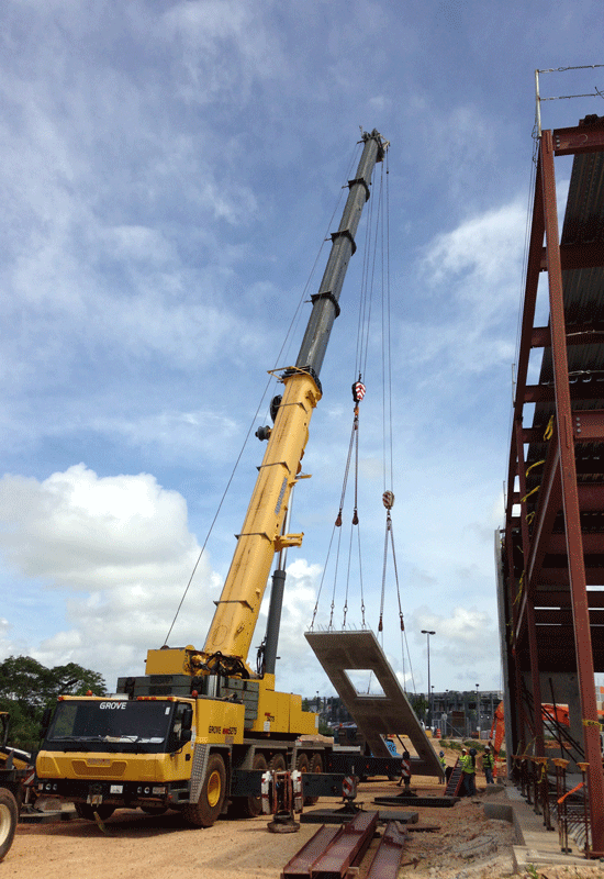 Grove unit works on governmental building in Guam