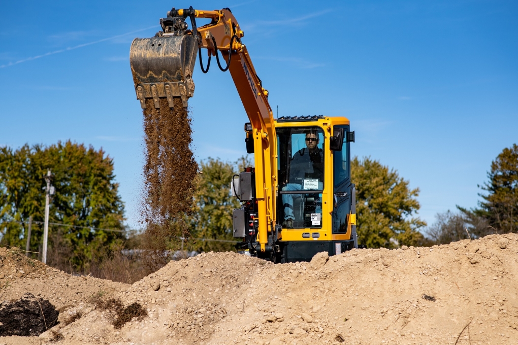 Hyundai and Cummins develop electric powered mini excavator