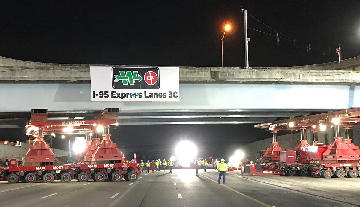 Mammoet removes 1,082t bridge in one night by using the Accelerated Bridge Construction method