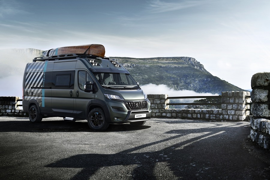 Peugeot showcases recreational concept car based on the Boxer LCV