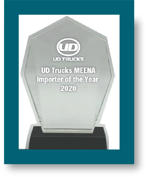 Al Masaood Commercial Vehicles & Equipment bags ‘UD Trucks MEENA Importer of the Year 2020’ Award