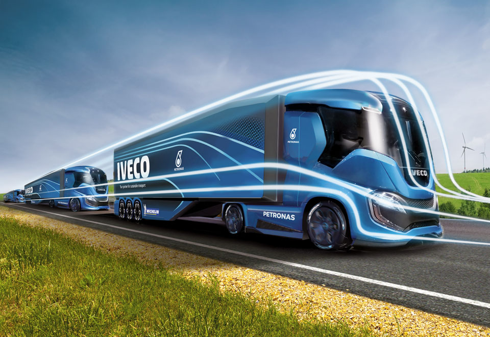 Iveco unveils 2,200km-range LNG concept truck