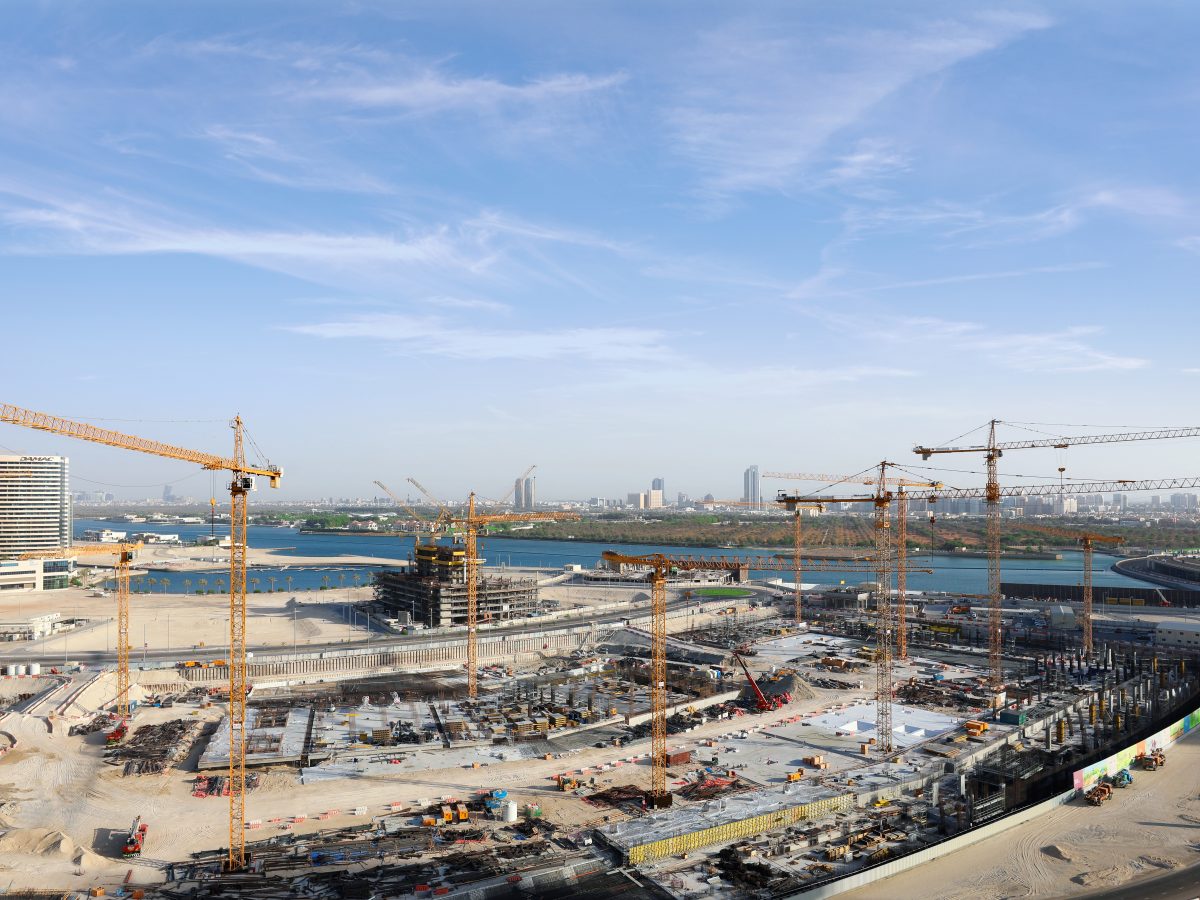 NFT supplies fourteen Potain tower cranes for Reem Mall construction in Abu Dhabi