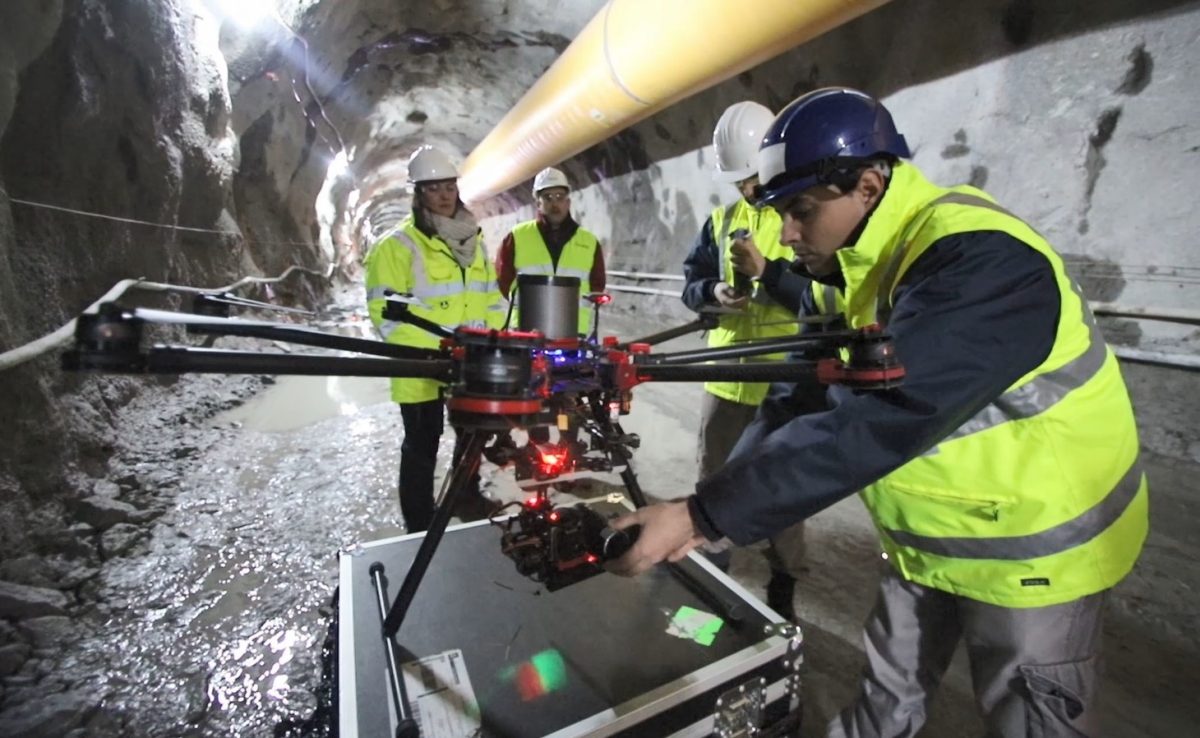 ACCIONA uses drones to obtain digital models during tunnel construction