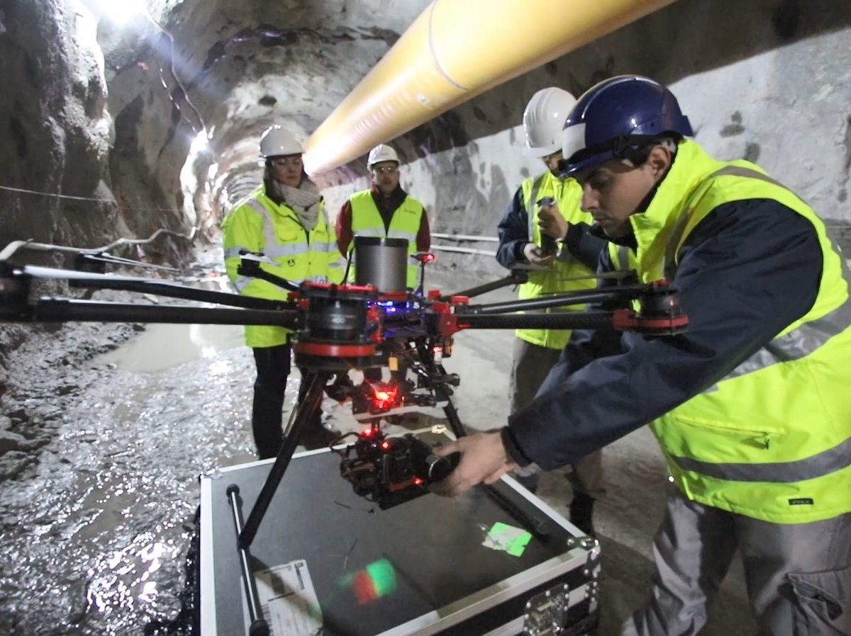 ACCIONA uses drones to obtain digital models during tunnel construction