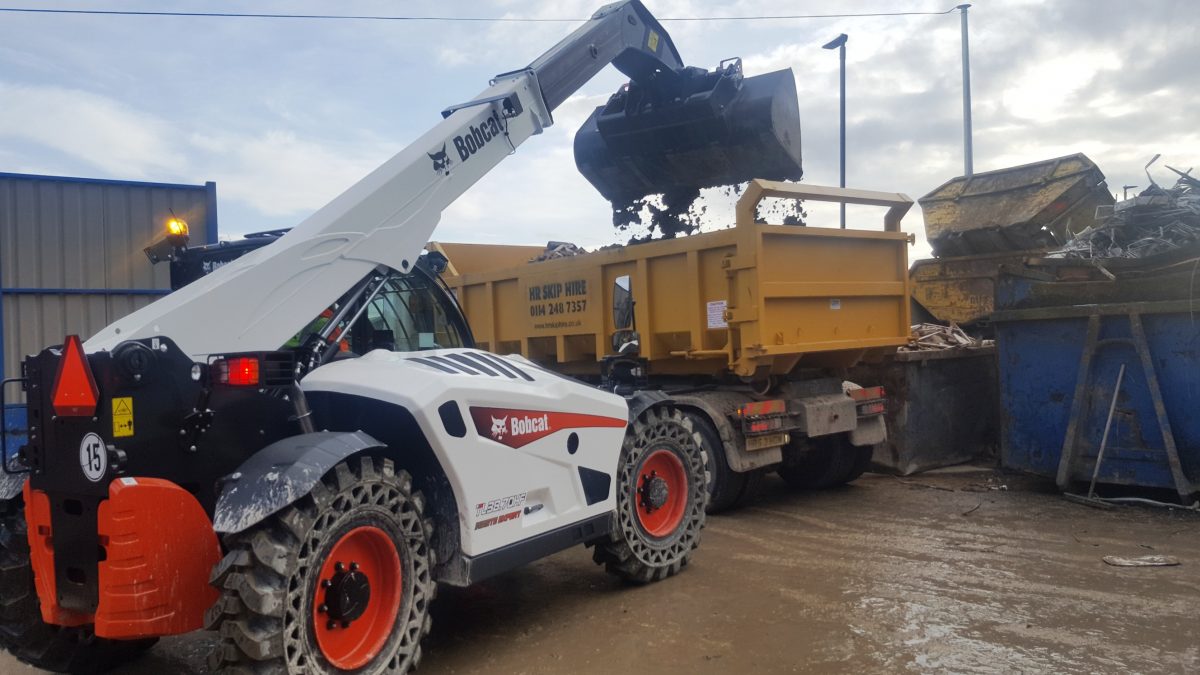 UK’s First Bobcat ‘Waste Expert’ Telescopic Loader Operating in Sheffield