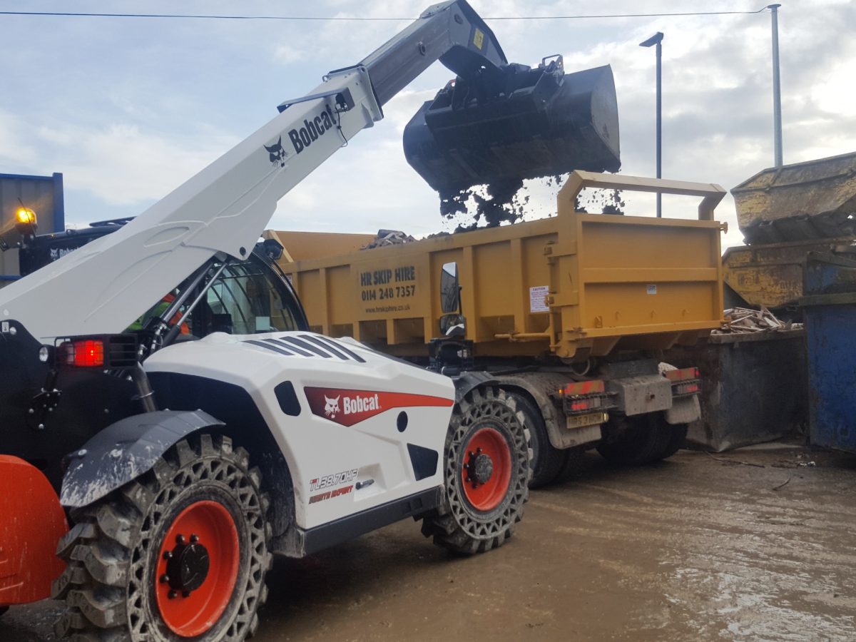 UK’s First Bobcat ‘Waste Expert’ Telescopic Loader Operating in Sheffield