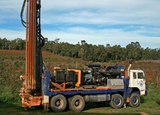 Water well drill rig halves fuel consumption