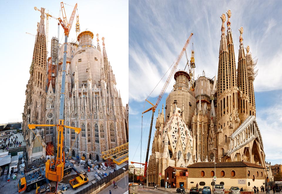 Liebherr relocates cathedral-top tower crane