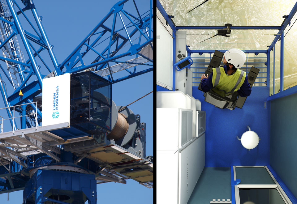 Linden Comansa unveils high visibility CUBE cab for tower cranes