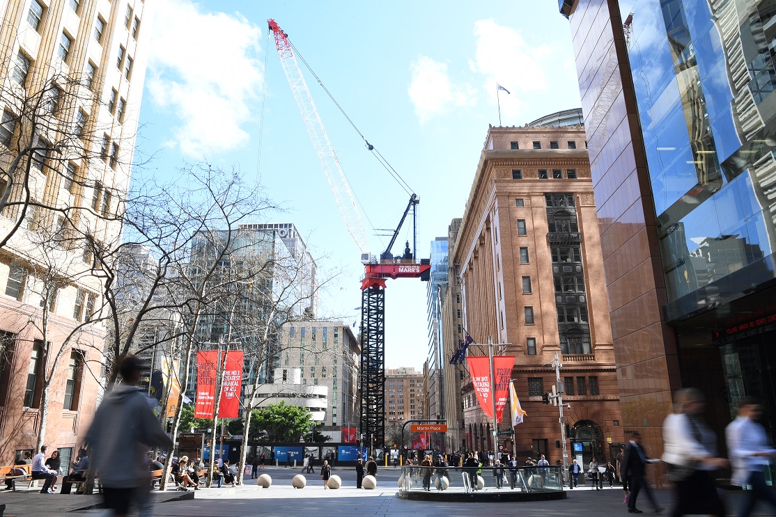 The Men From Marr’s solves access challenges at Sydney Metro construction site with single M1280D luffing crane